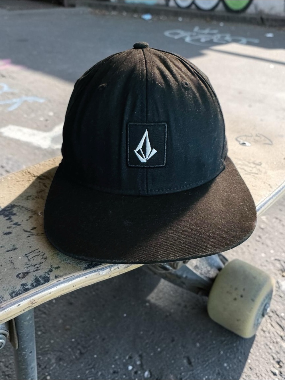 Volcom Full Stone Hat Cap Strapback One Size Black Dad Hat Adjustable